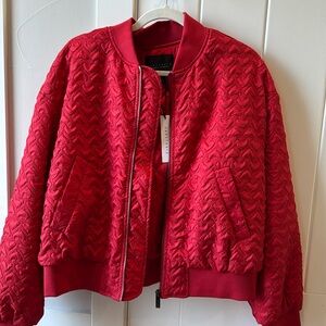 Sanctuary red hear bomber jacket
